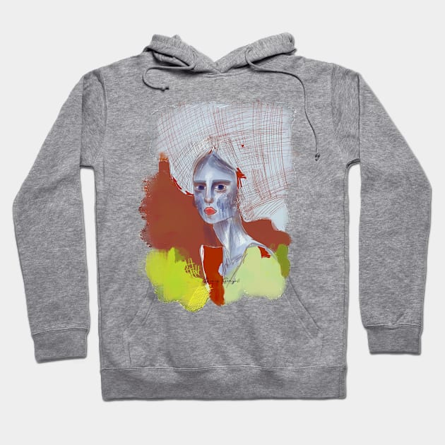 Sad lady Hoodie by Colormyline by Denis Senyol